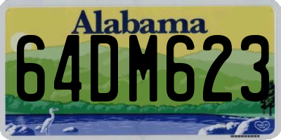 AL license plate 64DM623