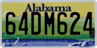 AL license plate 64DM624