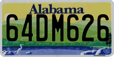 AL license plate 64DM626