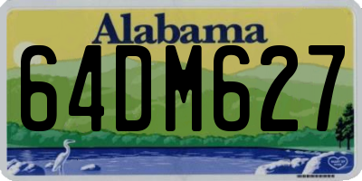 AL license plate 64DM627