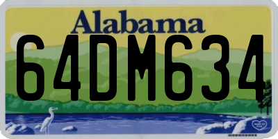 AL license plate 64DM634