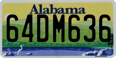 AL license plate 64DM636