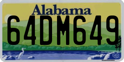 AL license plate 64DM649