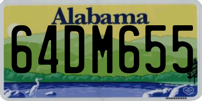 AL license plate 64DM655