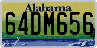 AL license plate 64DM656