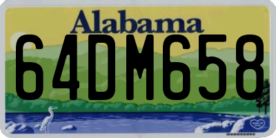 AL license plate 64DM658