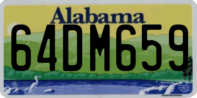 AL license plate 64DM659
