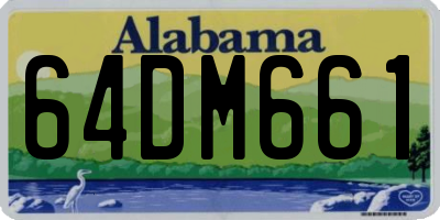 AL license plate 64DM661