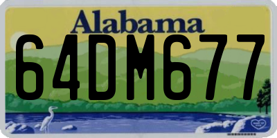 AL license plate 64DM677