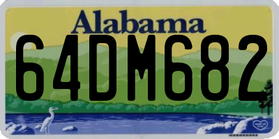 AL license plate 64DM682