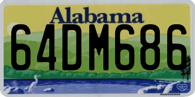AL license plate 64DM686