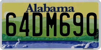 AL license plate 64DM690
