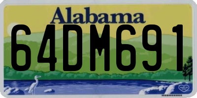 AL license plate 64DM691