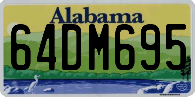 AL license plate 64DM695