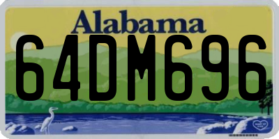 AL license plate 64DM696