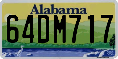 AL license plate 64DM717