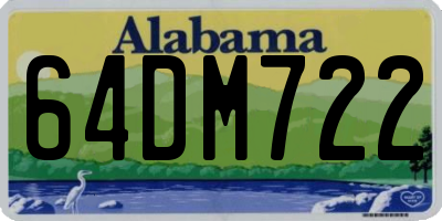 AL license plate 64DM722