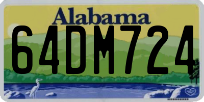 AL license plate 64DM724