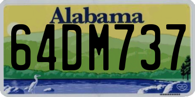 AL license plate 64DM737