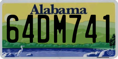 AL license plate 64DM741