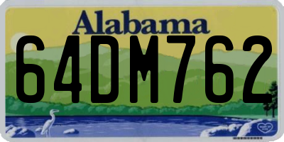 AL license plate 64DM762