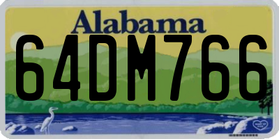 AL license plate 64DM766