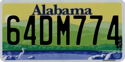 AL license plate 64DM774