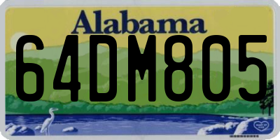 AL license plate 64DM805