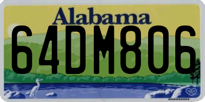 AL license plate 64DM806