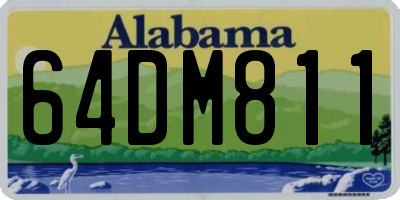 AL license plate 64DM811
