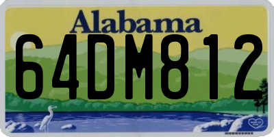 AL license plate 64DM812