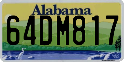 AL license plate 64DM817