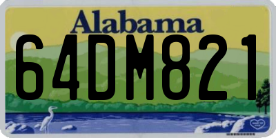 AL license plate 64DM821
