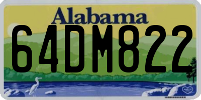 AL license plate 64DM822