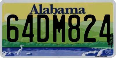 AL license plate 64DM824