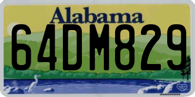 AL license plate 64DM829