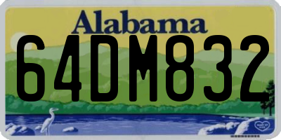 AL license plate 64DM832