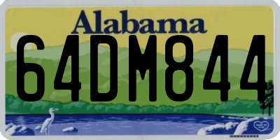 AL license plate 64DM844