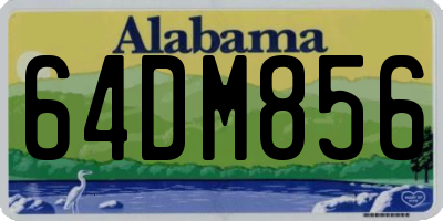 AL license plate 64DM856
