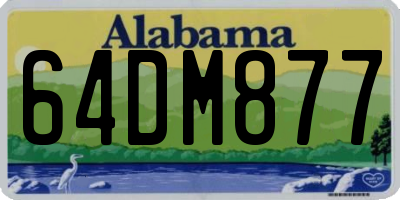 AL license plate 64DM877