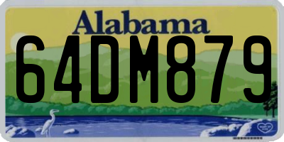 AL license plate 64DM879