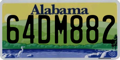 AL license plate 64DM882