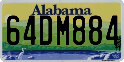 AL license plate 64DM884