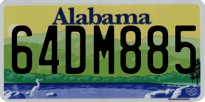 AL license plate 64DM885