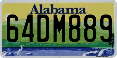 AL license plate 64DM889