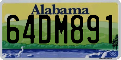 AL license plate 64DM891