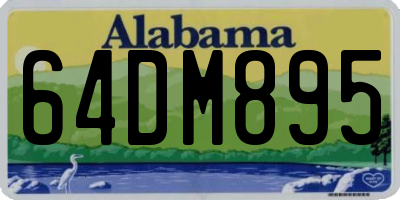 AL license plate 64DM895