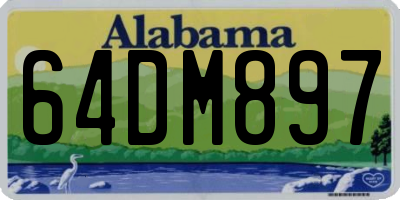 AL license plate 64DM897