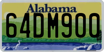 AL license plate 64DM900
