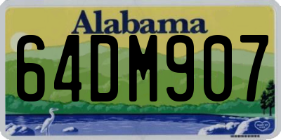 AL license plate 64DM907
